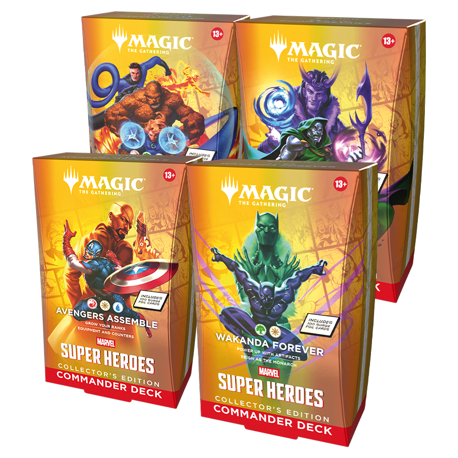 mtg commander decks buy Magic: The Gathering Starter Deck  First Flight (White-Blue) | Ready-to-Play Deck for Beginners and Fans | Ages 13+ The Chaos Incarnate Starter Commander Deck introduces you to Magic Magic: The Gathering | Marvel